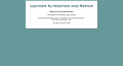Desktop Screenshot of leatheralterationandrepair.com